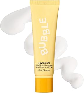 Solar Mate Mineral Face Sunscreen Broad Spectrum SPF 40 - Zinc Oxide Sunscreen with Blue Light Protection & Ginseng Extract - Sheer, Lightweight Coverage With No White Cast (50ml)