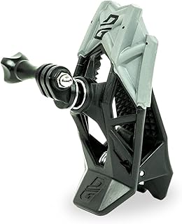 Dango Design Gripper Mount for GoPro/Osmo/Insta360 | Universal Helmet Clamp Mount for Action Cameras | Dirtbike, Motocross, Enduro, Motorcycle, and ATV Helmets | Stealth Black