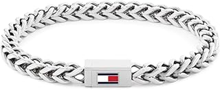 Men's Jewelry – Stainless Steel Bracelet, Magnetic Clasp - Enamel Flag Detail – Easy to Wear - Fashion Accessory - Gift for Him