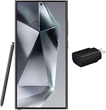 Galaxy S24 Ultra 5G (512GB, 12GB) 6.8" AMOLED 2X, 200MP Camera, Dual SIM, 5G / 4G LTE (Fully Unlocked for T-Mobile, Verizon, Global) S928B/DS (w/ 25W Fast Charging Cube, Titanium Black)
