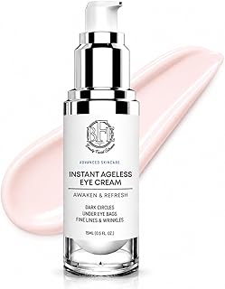 Instant Eye Tightener Cream - Instantly Reduces Under Eye Puffiness, Bags, Dark Circles. Lift Technology to Tighten & Firm Sagging Skin Around Eyes. Smooths Away Crow’s Feet, Fine Lines & Wrinkles.