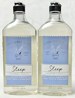 Aromatherapy SLEEP Lavender + Vanilla Body Wash & Foam Bath (2 Pack)