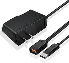 Kinect Adapter for Xbox 360, USB to AC Power Supply PC Adapter Compatible with Xbox 360 Kinect Sensor System with Charging Cable Cord