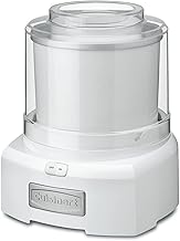 Cuisinart Ice Cream Maker, 1.5 Quart Double Insulated, Sorbet and Frozen Yogurt Maker, Ready in 20 Minutes, ICE-21P1, White
