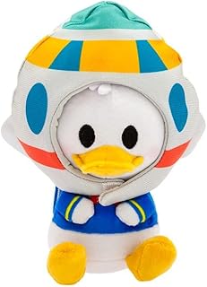 Disney Store Official Mini Mix-Its Plushies – Donald Duck - Cute Stuffed Animals - Mix & Match Detachable Hats - Hook and Loop Strap - Plush Toys for Kids and Collectors - 7 Inches