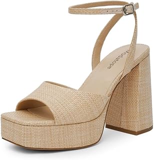 Platform Heels for Women Platform Sandals Womens Chunky Heel Open Toe Pumps Ankle Strap Womens Wedding Party Pumps Shoes
