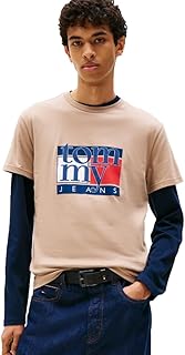 Men's Short Sleeve Cotton T-Shirts with Flag and Logo Graphic