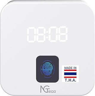 NGTeco Cloud Time Clock for Employees Small Business, Remote Control Fingerprint Time Clocks, Customization Rule Clock in Machine with Software ＆ iOS/Android App, 2.4G WiFi, No Monthly Fee