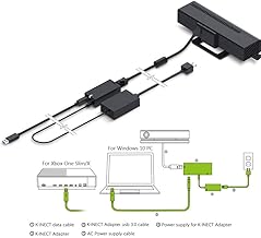 Elolicu Kinect Adapter for Xbox One S Xbox One X and Connect to PC Windows 8/Windows 8.1/Windows 10 Kinect 2.0 Sensor Adapter Power Supply System (2021 New Version)