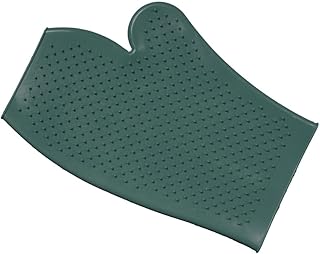 Tough1 Rubber Grooming Glove - Hunter Green