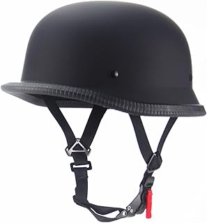 Vintage Motorcycle Half Helmet German Style Casque Moto Retro Cruiser Scooter Helmets for Adult Men Women DOT Approved