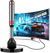 Digital TV Antenna for Smart TV Indoor，2026 HD Antenna with Strong Magnetic Base, 360°&Long Range Reception HDTV Antennas for Local Channels, Easy Installation Antennas for TVs Without Cable (5.5 in)