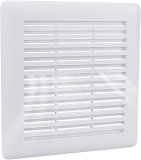 C350GN Bathroom Plastic Grille Cover with Springs Fit for Br-oan Nu-tone 695 and 696N Ventilation Fans, S97017068 Replacement for Br-oan Nu-tone Wall-Mount Exhaust or Bathroom Vent Fan Grille, 1 Pack