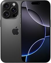 Apple iPhone 16 Pro, 128GB, Black Titanium - Unlocked (Renewed)