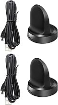 Gear S3 Charger, Gear S3 Smart Watch Charging Cradle Dock for Samsung Gear S3 Classic/Frontier Smart Watch (2-Pack)