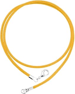 2mm Satin Silk Cord Necklace Chain for Pendant with Durable Silver Clasp - 16" 18" 20" for Men and Women