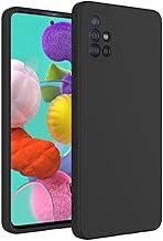 Soft TPU Slim Case for Samsung Galaxy A51 4G, Lightweight, Snug Fit, Drop-Resistant, Shock-Absorbent, Scratch-Resistant, Black
