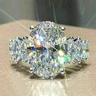 Elegant Luxury Engagement Ring Shiny Zirconia Design for Women Daily Date Party Holiday Jewelry Wedding Gift