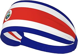 National Flag Elastic Headband Moisture Wicking Sweatbands Head Bands for Women Men Hair Band for Sports Running Soccer Yoga Cycling