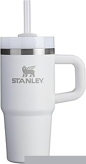 Quencher H2.0 Tumbler with Handle and Straw 14 oz | Flowstate 3-Position Lid | Cup Holder Compatible for Travel | Insulated Stainless Steel Cup | BPA-Free | Frost