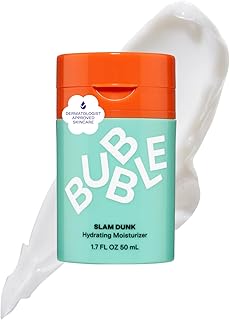 Slam Dunk Hydrating Face Moisturizer - Travel Size Lightweight Face Lotion with Vitamin E + Aloe Vera - Daily Facial Moisturizer for Normal + Dry Skin with Blue Light Protection (50ml)