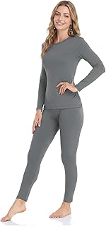 Thermal Underwear for Women Long Johns with Fleece Lined Base Layer Women Cold Weather Top Bottom