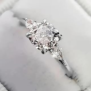 Elegant Classic Ring Square Zirconia Engagement Jewelry for Women Weddings Daily Casual Parties Valentine's Day Gift