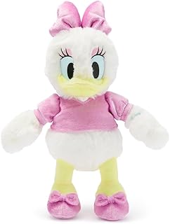 Disney Store Official Daisy Duck 85th Anniversary Plush - Daisy Duck Toy with Embroidered Features, Soft Velour Top, Shoes & Bow - Special Edition 14 Inch Stuffed Animal