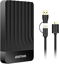 YOTUO Portable 500GB External Hard Drive Storage Expansion Mobile HDD USB 3.0 for PC, Mac, Desktop, Laptop, PS4, Xbox One, Xbox 360, Android, iPhone 15/16/17, Office & Game (Black)