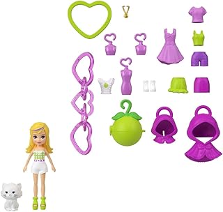 Dolls & Pets Keychain Playset, Fruit Themed Fashion Accessories and Bag Charms