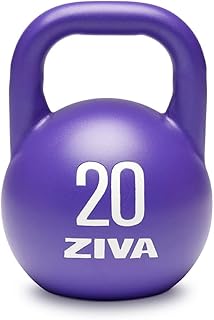 Steel Competition Kettlebells by Steve Cotter - Hard-Wearing Crack-Resistant Powder Surface Coating, 34mm Steel Handle with Non-Slip Super Textured Powder Coating Grip - Avail 6kg - 32kg