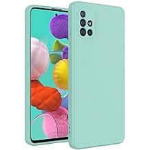 Soft TPU Slim Case for Samsung Galaxy A51 4G, Lightweight, Snug Fit, Drop-Resistant, Shock-Absorbent, Scratch-Resistant, Light Cyan