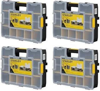 Sortmaster Lite Organizer 11.5" Lx2.5" Wx8.5" H Black Yellow Clear