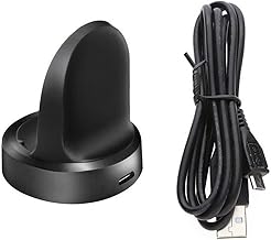 for Gear S3 Charger, Replacement Charging Cradle Dock for Samsung Gear S3 Classic/Frontier Smart Watch (Black)