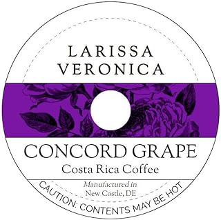 Concord Grape Costa Rica Coffee (Single Serve K-Cup Pods) (Gourmet, Naturally Flavored, Whole Coffee Beans) (12 pods, ZIN: 572303)