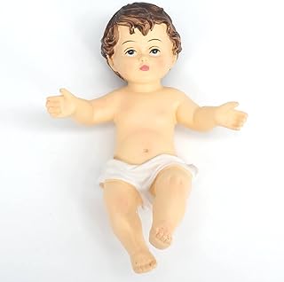 Resin Baby Jesus Figurine - Nativity Collectible Statue and Holy Faith Gifts (2.4 inch)