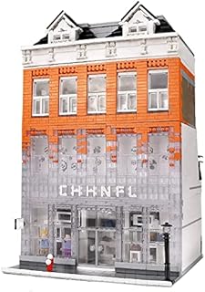 Crystal Palace City Modular Building Blocks MOC 2 Floor Shopping Store 3804 Piece Building Blocks Bricks House Toy Building Set with All Accessories Shown for All Building Levels