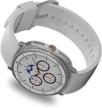 Galaxy Watch 8 Classic | 46mm, Rotating Bezel | AI Smartwatch w/ 1.34" AMOLED, Wi-Fi, Bluetooth, GPS Fitness Tracker, IP68 | International Model (No Warranty) L500 | w/Charger Cube, White