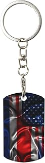 Costa Rica America Flag Rectangular Metal Keychain Unisex Gifting For Car Motorcycle