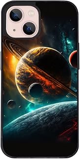 Space Print iPhone 13 Mini Case - Planet Graphic Phone Case for iPhone 13 Mini - Graphic iPhone 13 Mini Case