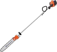 122LKP Gas Pole Saw, Multi-Purpose Tool with Pole Saw Attachment, Equipped with X-CUT Chain, 12-foot Reach Cuts Limbs up to 8 Inches Thick, 21.7CC, Gifts For Men