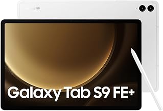 Galaxy Tab S9 FE+ Plus w/S-Pen (128GB, 8GB, Wi-Fi Only) 12.4" WiFi 6 Android Tablet, 4K Camera, International Model - X610 (Silver)