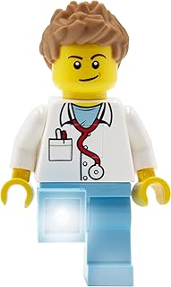 LEGO City Torch - Doctor (TO48) - Extra-Large 5 Inch Tall Figure, Flashlight, LED Light