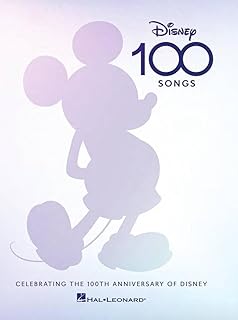 Disney 100 Songs 100th Anniversary Songbook for Piano, Voice & Guitar | Lead Sheets with Melody, Lyrics & Chords | Collectible Hardcover Sheet Music Book