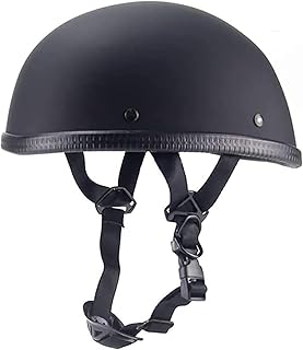 Retro Style Motorcycle Half Helmet - Classic Design Half Motorcycle Helmet, DOT Certified