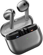 SAMSUNG Galaxy Buds 3 AI True Wireless Bluetooth Earbuds, Sound Optimization, Real-Time Interpreter, Noise Cancelling, Redesigned Fit, Touch Control, Latin American Version (Silver) (Renewed)