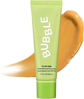 Daily Mineral Sunscreen Broad Spectrum SPF 40 - Tinted Sunscreen for Face with Zinc Oxide & Omega 3 Fatty Acids - Hydrating & Blurring Formula Suitable for All Skin Types (50ml)