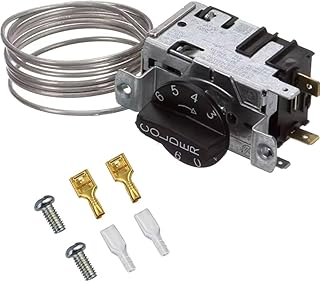 Upgraded 988284 Refrigerator Thermostat Temperature Control Kit Compatible for True Refrigerators800382 077B6856 Freezer Thermostat, Fit for TSSU, TUC, TWT, TPP, GDM, GEM,TBB, TCM, TDD, TGU, TGW, TMC