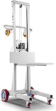 VEVOR Material Lift Winch Stacker, 400 lbs Capacity Pallet Truck Dolly, 51.1 in Max Lifting Height Manual Winch Stacker, Multifunctional Manual Pallet Truck Stacker with Wheels and Adjustable Plate