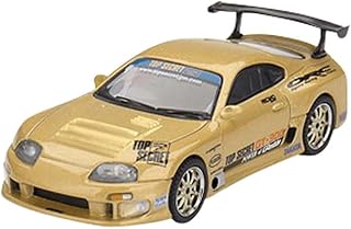 MINI GT 1/64 Toyota Supra (A80) GT-300 Top Secret Gold (Right Handle) Finished Product MGT00961-BL